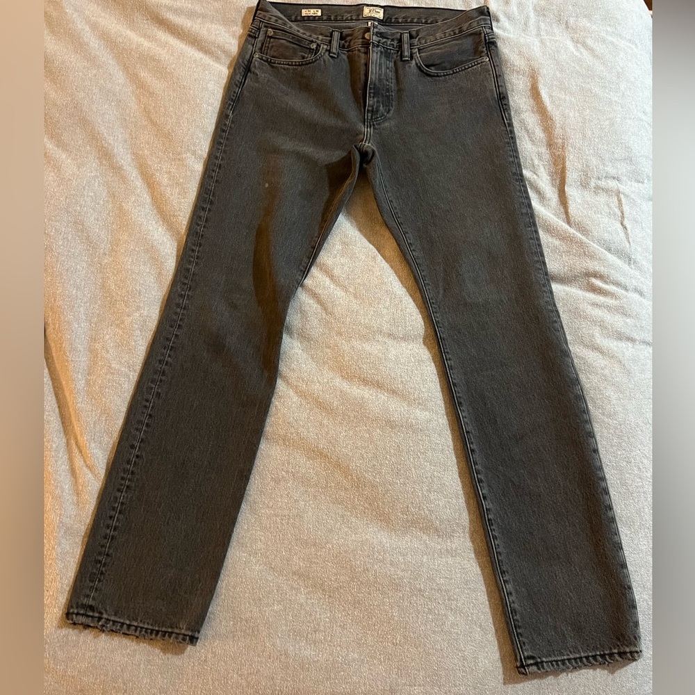 J crew slim fit washed black jeans